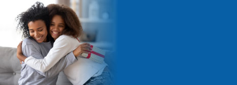 worried or troubled person being empathized by companion and consultant